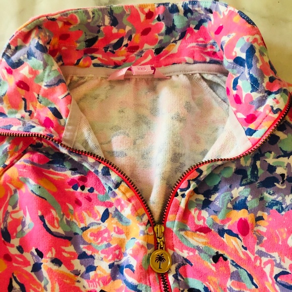Lilly Pulitzer 3/4 Zip Pullover with Front Pockets - Picture 2 of 8